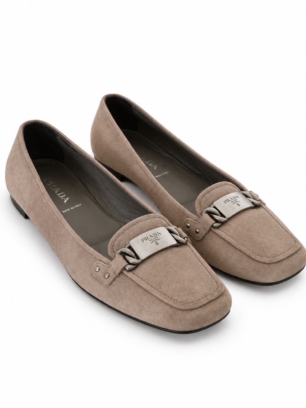PRADA SUEDE LOAFERS